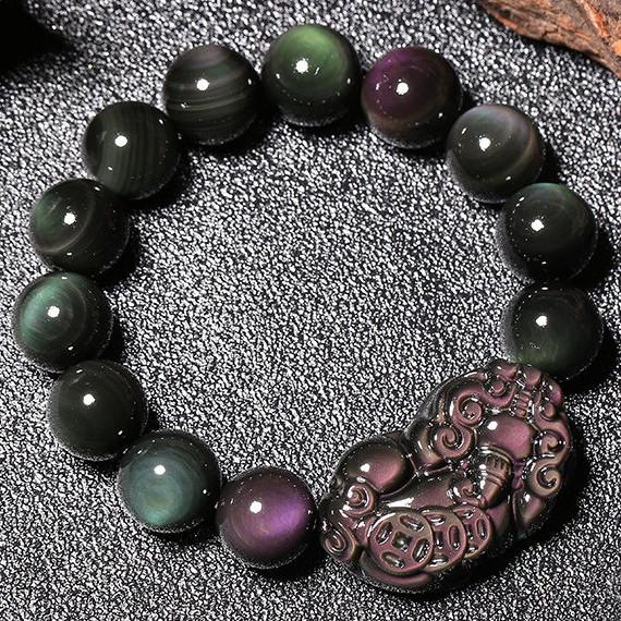 Green Jade Pi Yao Bracelet For Abundance, Prosperity, Luck